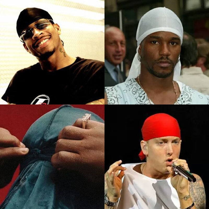 头巾帽durag嘻哈腰果头巾男女hiphop嘻哈头套饶舌街球nba街舞头巾包头