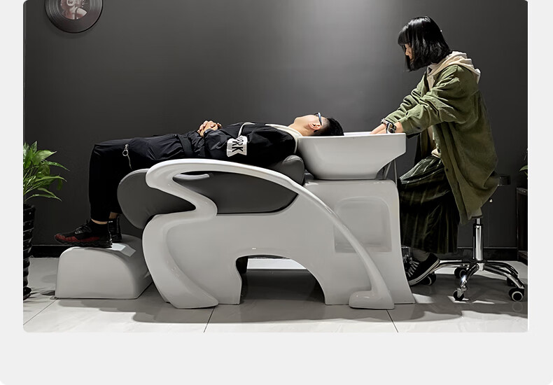 美发店网红理发店半躺洗头床冲水床简约坐式发廊专用 a款洗头床 深