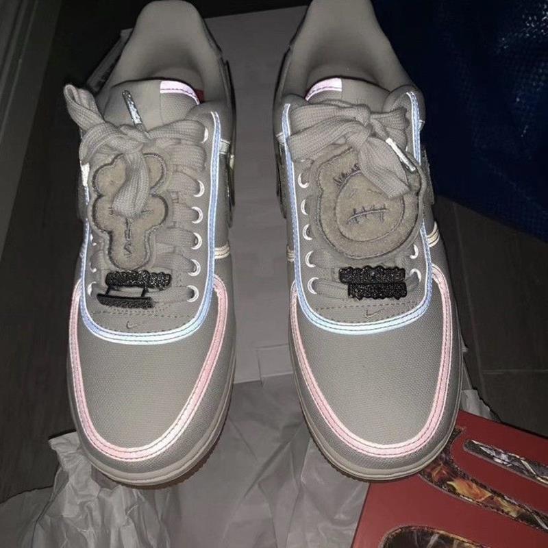 空军一号af1 ts鬼脸换勾魔术贴休闲气垫板鞋秋冬款百搭男女耐磨鞋 换