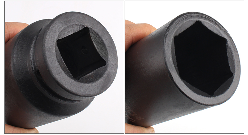 清笒 寸加长风炮套筒特长风动动气动套筒扳手大风炮加深加厚重型套筒