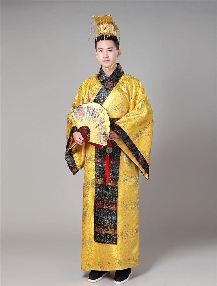 唐朝皇帝服装古装秦朝汉武帝古代龙袍汉太子男士古装汉服演出服秋勤思