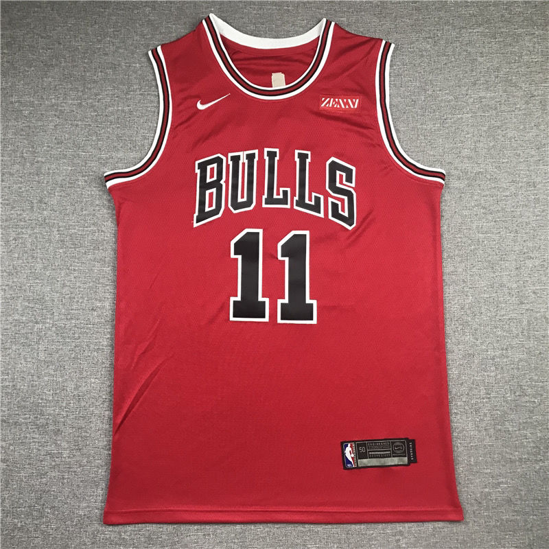 体育nba全明星德罗赞球衣刺绣公牛队11号demar derozan红色篮球服bull