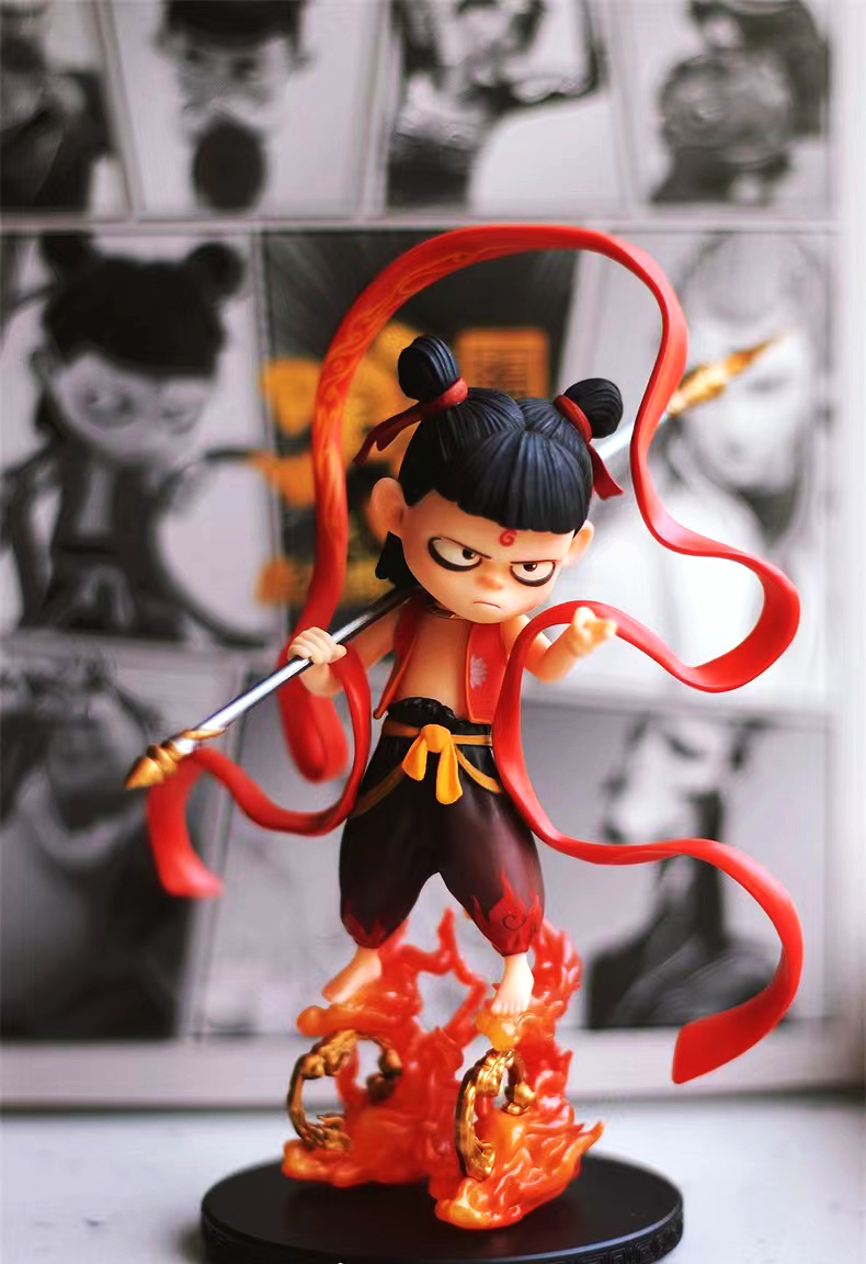 哪咤手办pvc末那哪吒之魔童降世魔童哪吒周边模型潮玩pvc魔童哪吒高