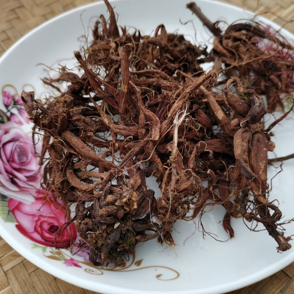 北京同仁堂原料 贵州野生中药材红活麻纯根干货500g 水洗草药红火麻红