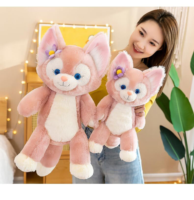 迪士尼儿童卡通娃娃可爱网红玲娜贝儿毛绒玩具可爱玲娜贝尔娃娃抱枕