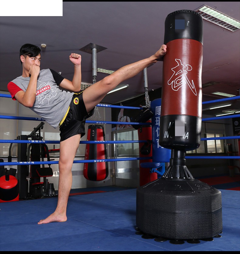 成年人拳靶立式家用不倒翁吸盘立式拳击沙袋成人武术搏击散打沙包局部