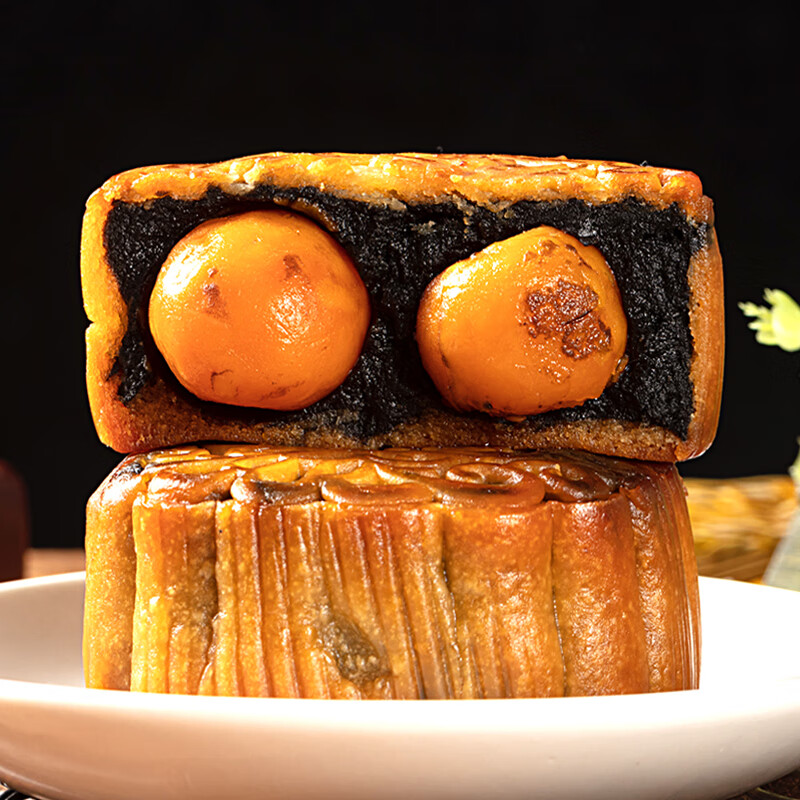 广州荔煌酒家双黄白莲蓉咸蛋黄月饼大广式散装老式酥皮传统中秋节