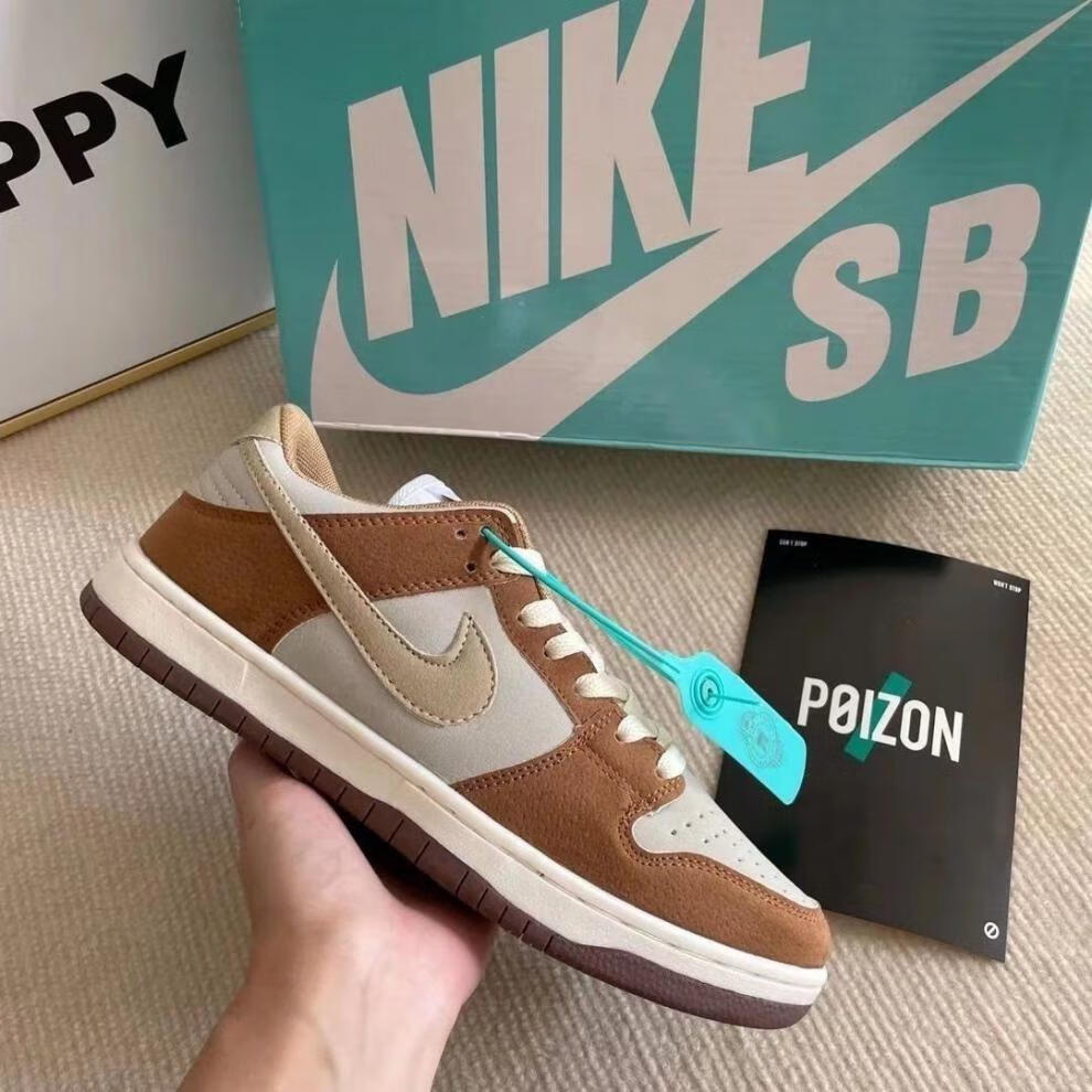 2022新款aj联名棕色红勾王一博同款sb板鞋男女情侣鞋低帮滑板鞋 dunk