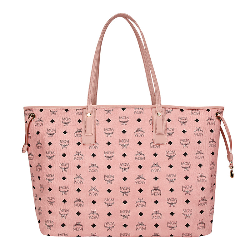 【正品联保】mcm 女士粉色人造革手提包行李包托特包mwp7avi21pz001