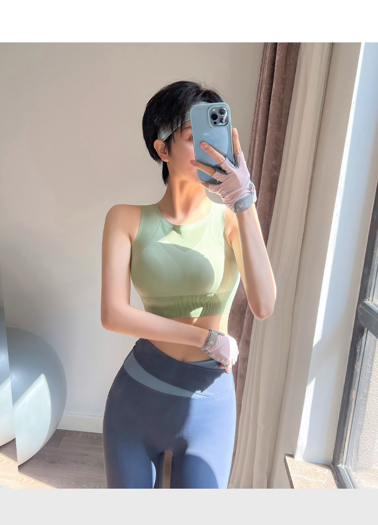 fauntie luna无痕运动内衣女防震聚拢健身背心跑步透气定型瑜伽文胸可