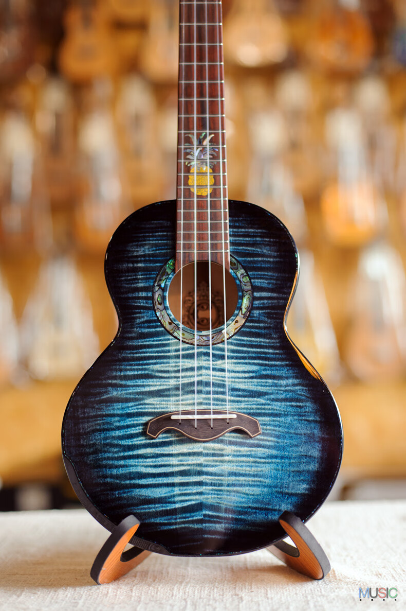 尤克里里纯手工虎影枫木单板大菠萝26忖进阶弹唱指弹【图片 价格 品牌