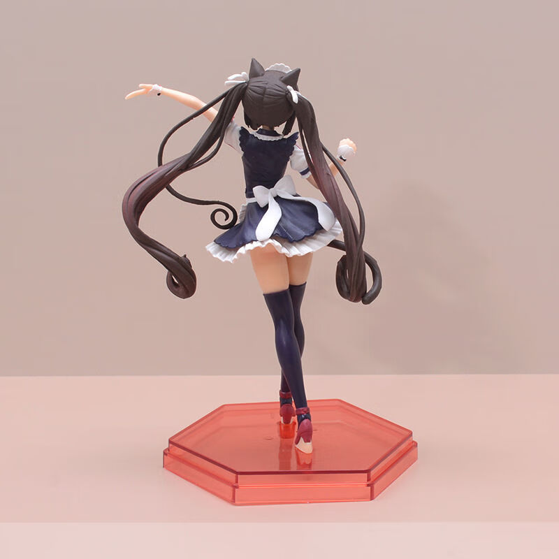 猫女仆猫娘乐园q版可爱手办动漫模型摆件巧克力旗袍25cm国产优质版