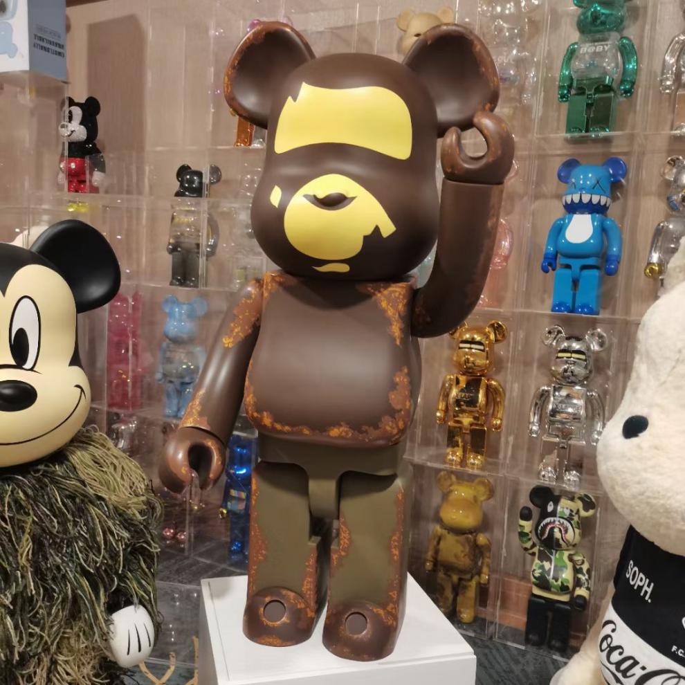 【现货速发】 readymade bape熊王暴力熊1000%大摆件积木熊公仔潮