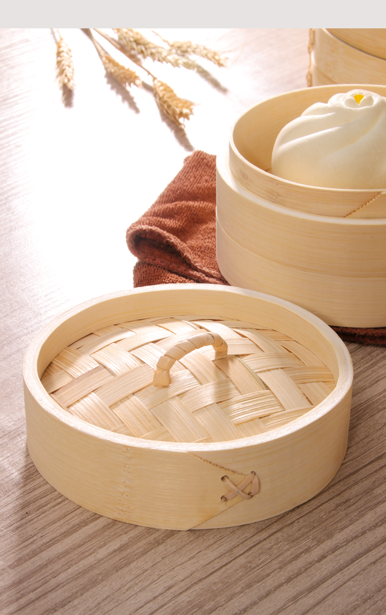 小米(m15i)生态通用笼屉竹蒸笼家用蒸笼竹制蒸包子小笼包蒸笼垫子