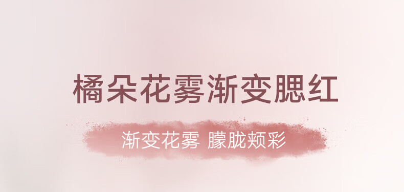 橘朵（Judydoll）渐变腮红 胭脂盘收敛色腮红盘修容高光  生日礼物女【达人专享】 1 1g #J02花雾呢喃