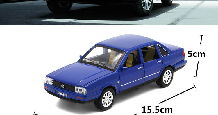 樱途六开门合金桑塔纳玩具车模型合金玩具车声光回力儿童生日礼物男孩