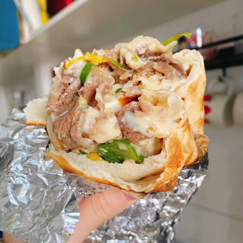 杭州山姆芝士牛肉卷即食泡沫箱冰袋发货顺丰速运自提可拍此的