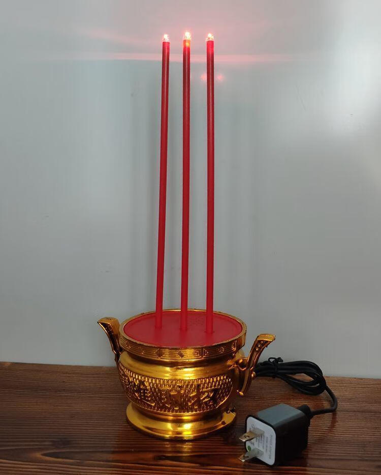 焱思泰 电子蜡烛 led电香 电子香 供佛蜡烛香无烟香 电池香 家用 电池