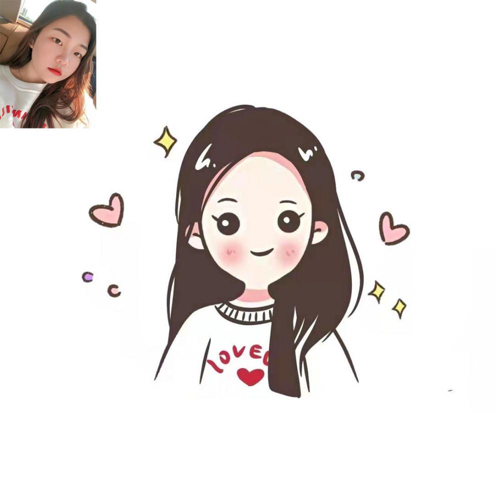 微信头像定制q版手绘头像私人定制画像真人照片转卡通logo设计情侣