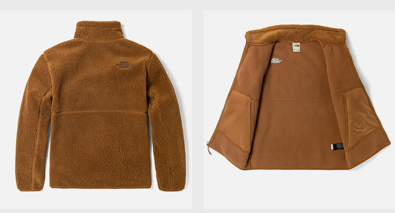 thenorthface北面羊羔绒外套男款户外舒适保暖秋冬上新5b37 0m2/棕色