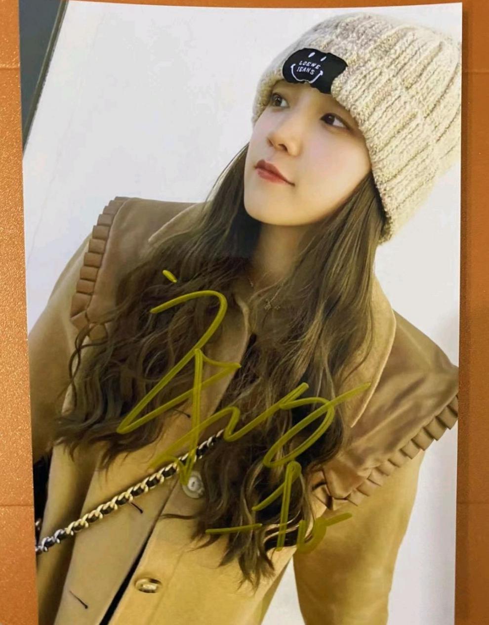 宋雨琦海报宋雨琦亲笔签名照片 非印刷 时尚周边保真亲笔签名朋友生日