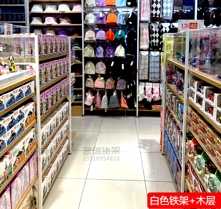 名创优品货架精品饰品优品展示陈列架零食宠物文具数码店商用置物柜子