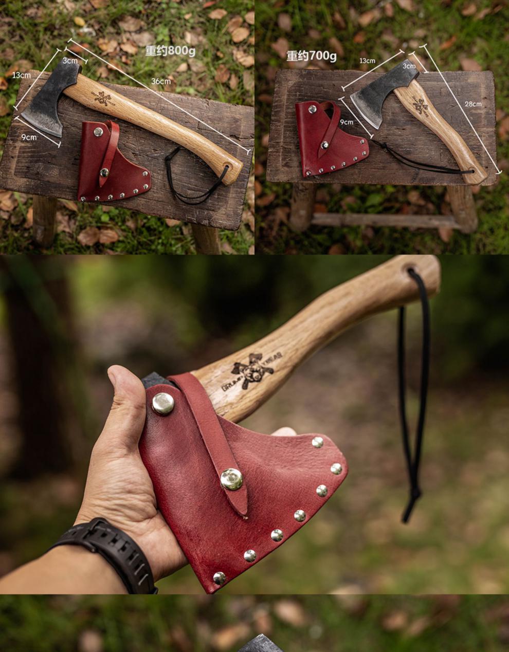 斧g&b暴躁熊尼曼斧锻造斧头锻打木工斧劈柴斧户外斧工具战斧小手斧