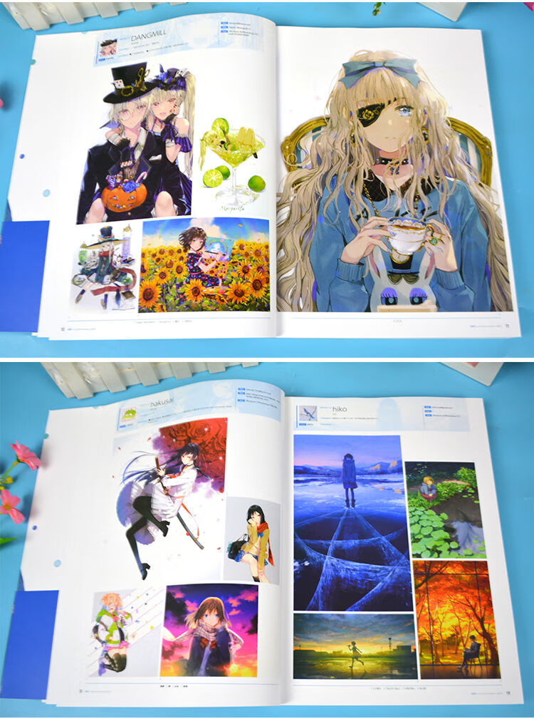 彼女图鉴pixiv年鉴2017宝井理人宫崎骏插图2021思春雨日漫原版漫画集