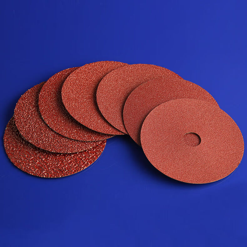 4寸钢砂纸磨片钢纸片角磨机砂纸片砂轮木工打磨片100mm钢砂纸50片24目