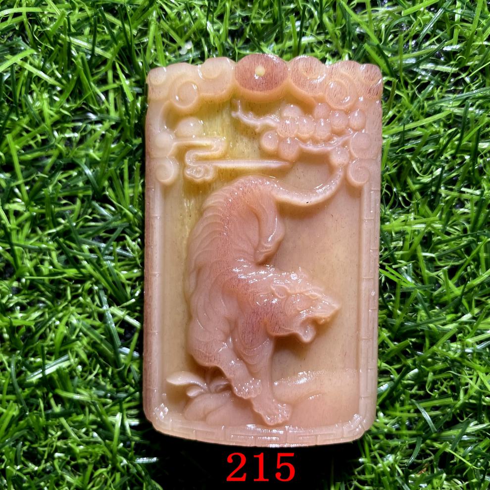 骆驼骨手把件骆驼骨血料满蝌蚪纹手工雕刻未脱脂手把件吊坠文玩平安无