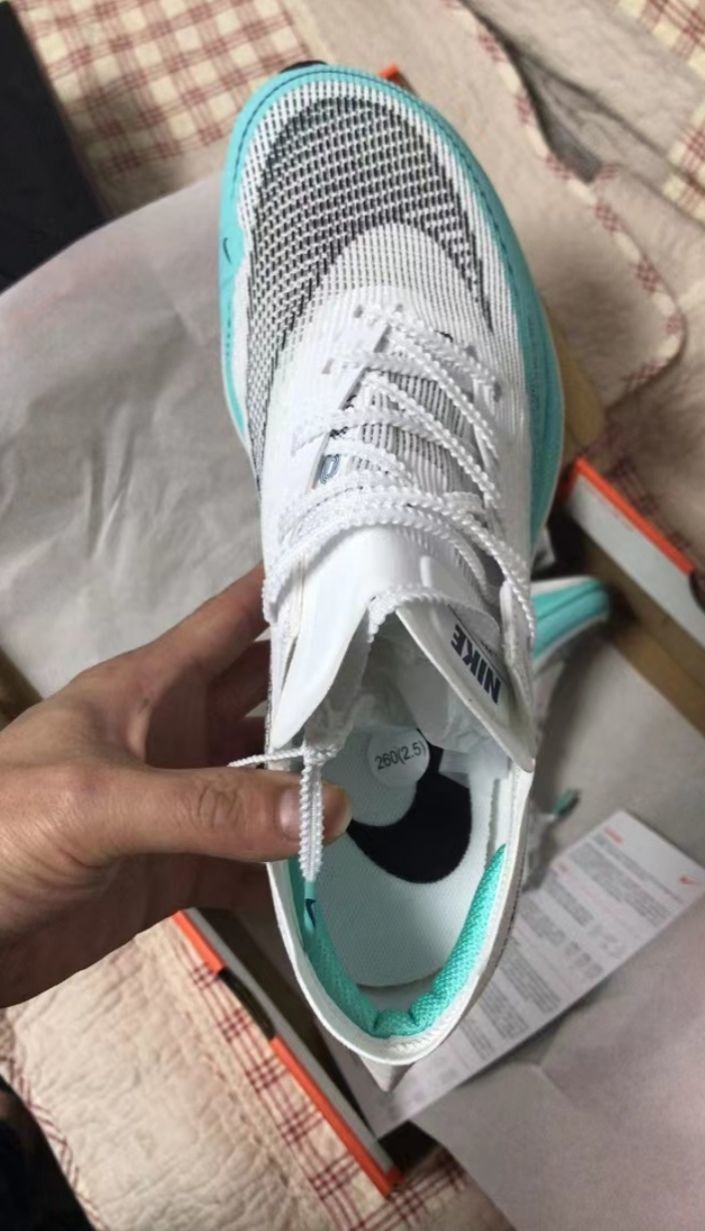 oeny 眞碳板zoomx vaporfly next%fly3马拉松蝉翼男女运动 白黄 编织