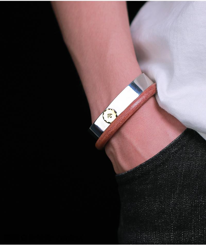 一生之环手工goros高桥吾郎皮手环日本枥木鞍革皮环男女手镯潮 xxs码