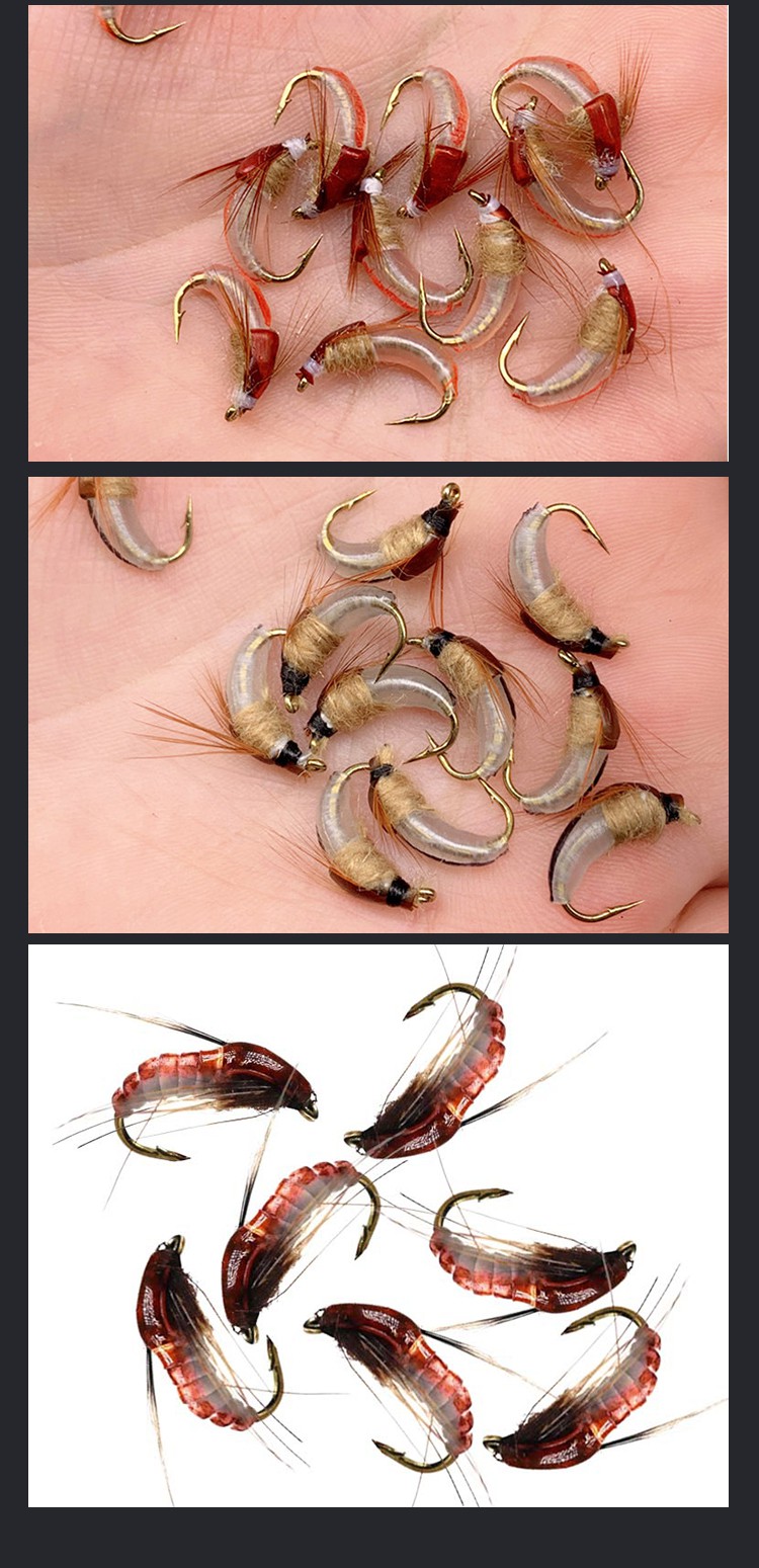 飞蝇钩白条马口翘嘴罗非鲫鱼成品钓组套装亮片路亚饵飞钓饵型 黑色-3