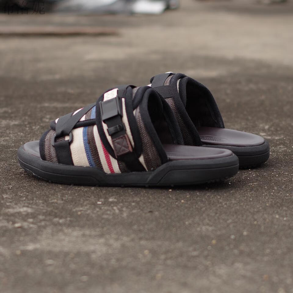 clot陈冠希鞋子visvim新款潮牌网红波点真1皮防臭陈冠希牛皮拖鞋