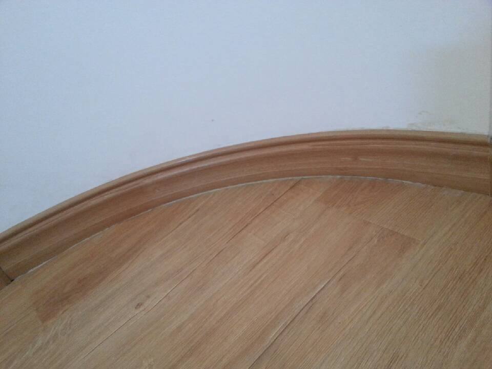 圆弧踢脚线异型弯头转角定制实木地脚线白色平板造型颜色弧形地暖 10
