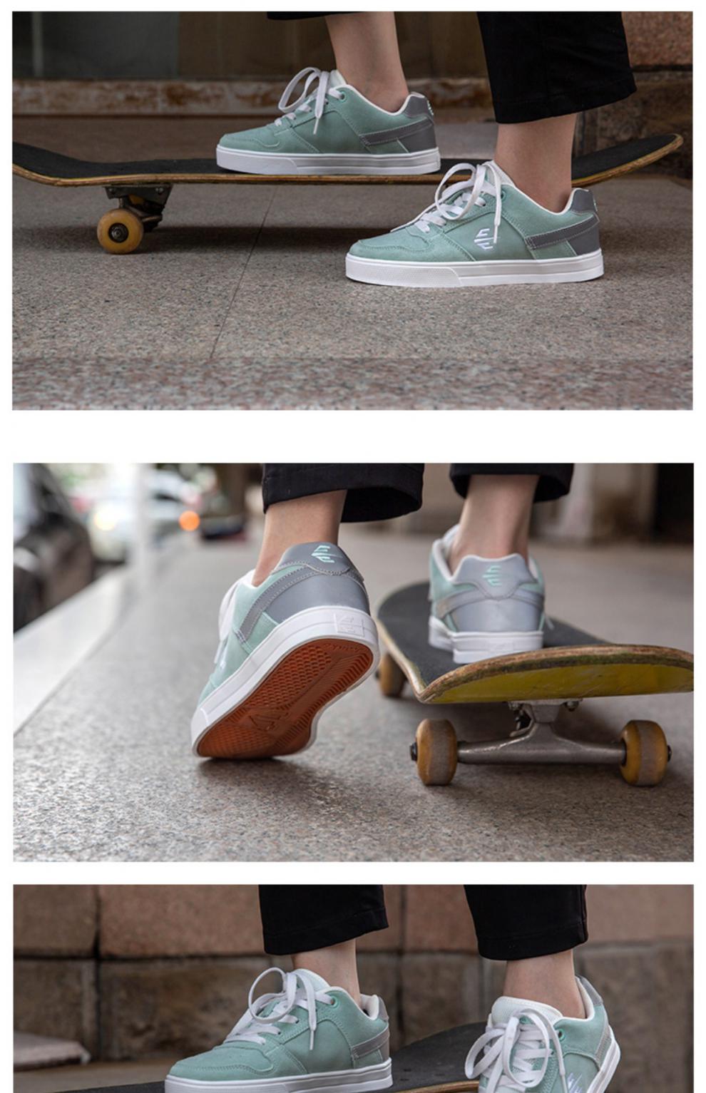 新升级尖客潮滑板鞋翻毛皮耐磨减震防滑学生低帮男女运动休闲lakai