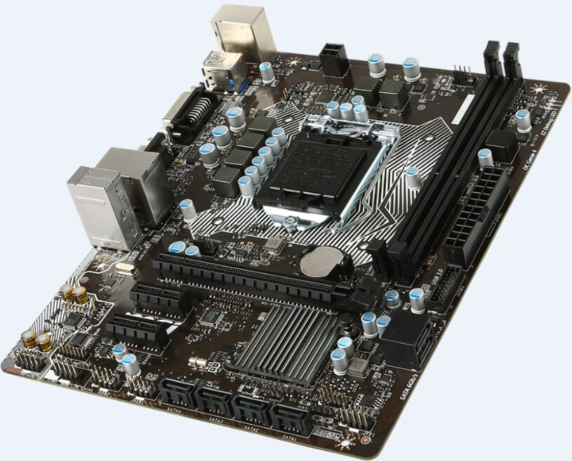 微星b250m bazooka b250主板ddr4 四内存槽 替z270 b150 h110 浅灰色