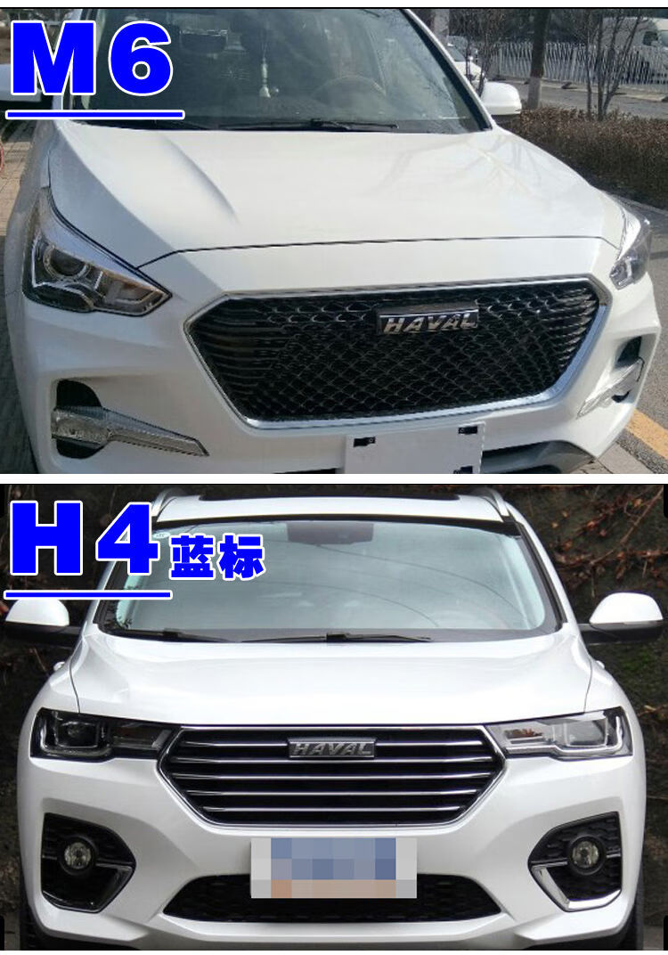 哈弗碳纤维标志贴创意汽车标哈佛h2h6立体装饰车头标运动换代黑标17款