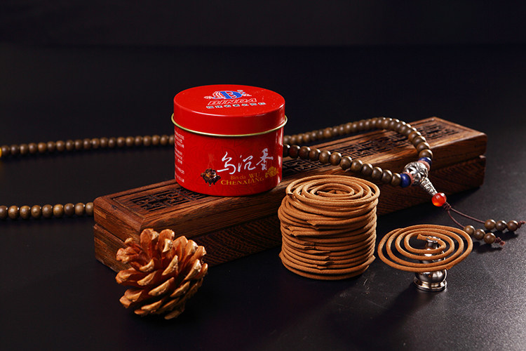 彬达乌沉香彬达天然乌沉香盘香2小时檀香家用净化空气室内香薰安神