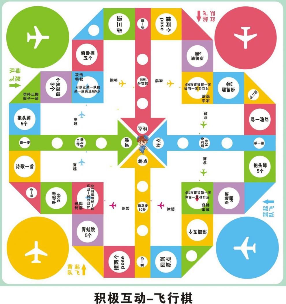 桌面大富翁游戏棋 飞行棋教学居家娱乐交通安全棋定制 居家生活 消防