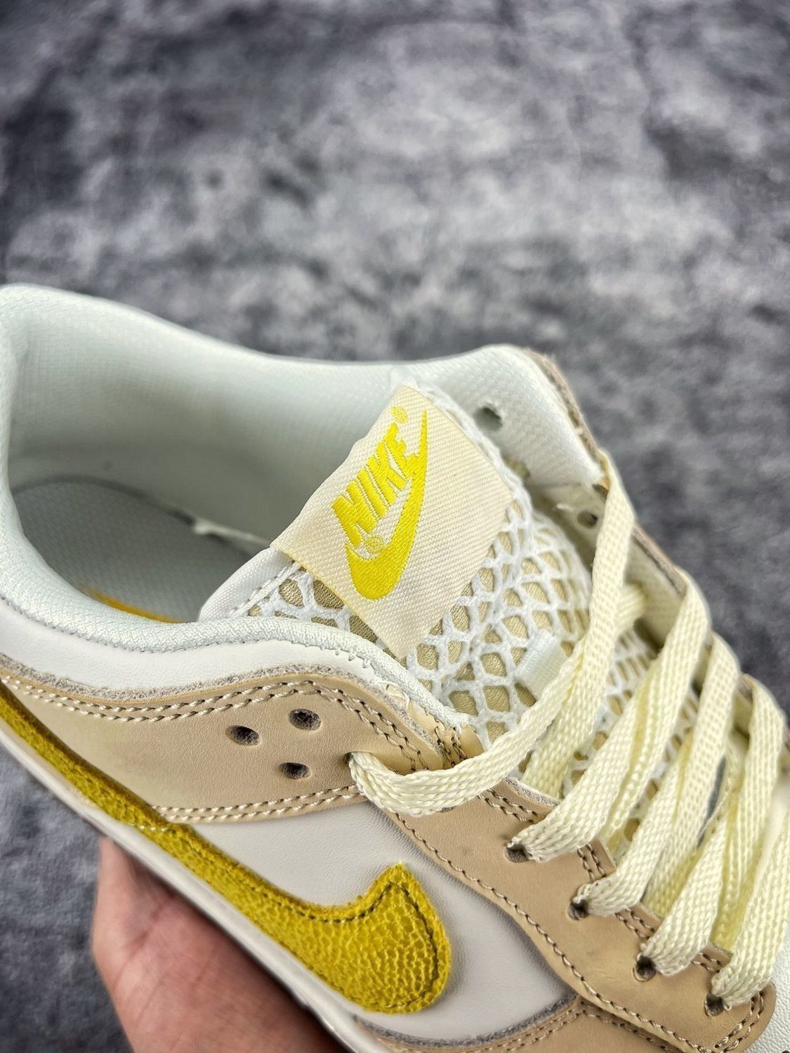 男女同款dunk柠檬米白黄低帮休闲滑板鞋情侣运动篮球鞋dj6902-700