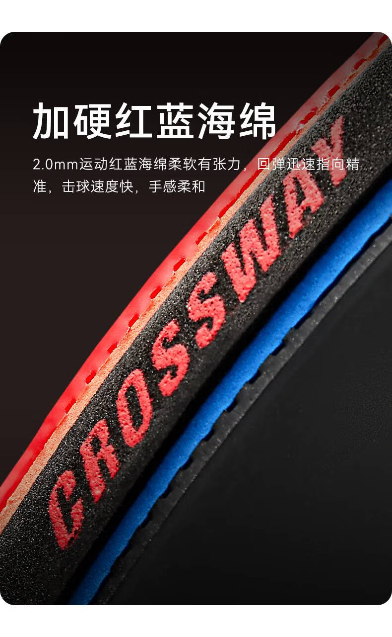 克洛斯威乒乓球拍单双拍儿童小学生直横拍初学者乒乓拍 p501五星1支至