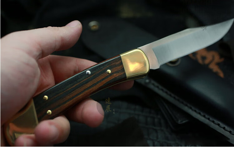 巴克户外折叠刀美国buck巴克折叠刀户外110野营随身防身装备锋利高硬