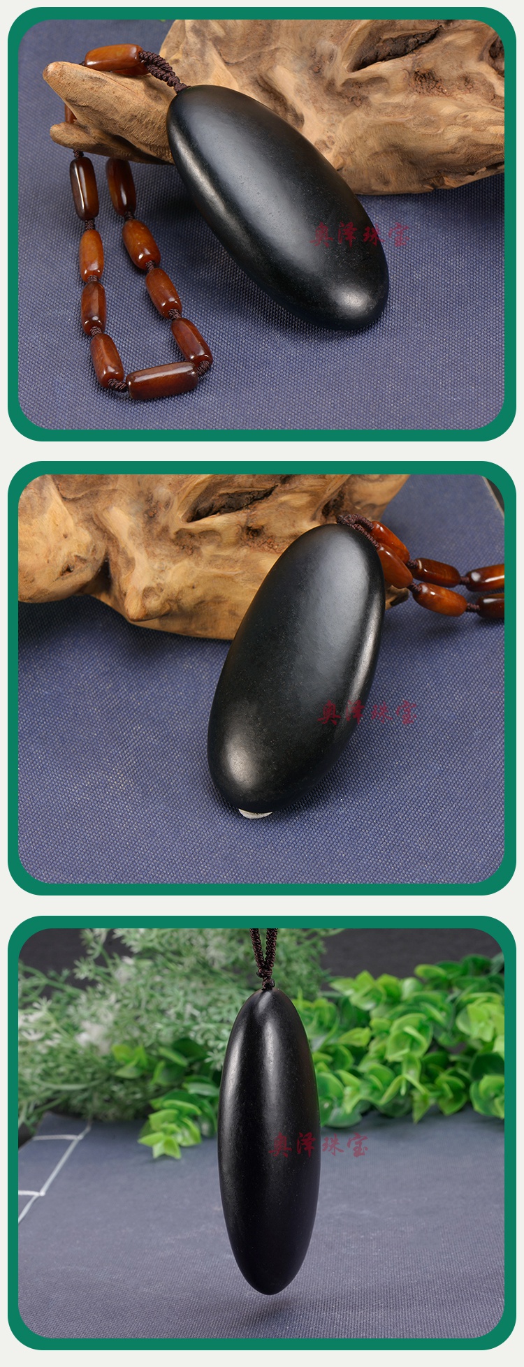 天i然老和田玉黑皮籽料手把件男女士款文玩把件玉石手饰珠宝 石手饰