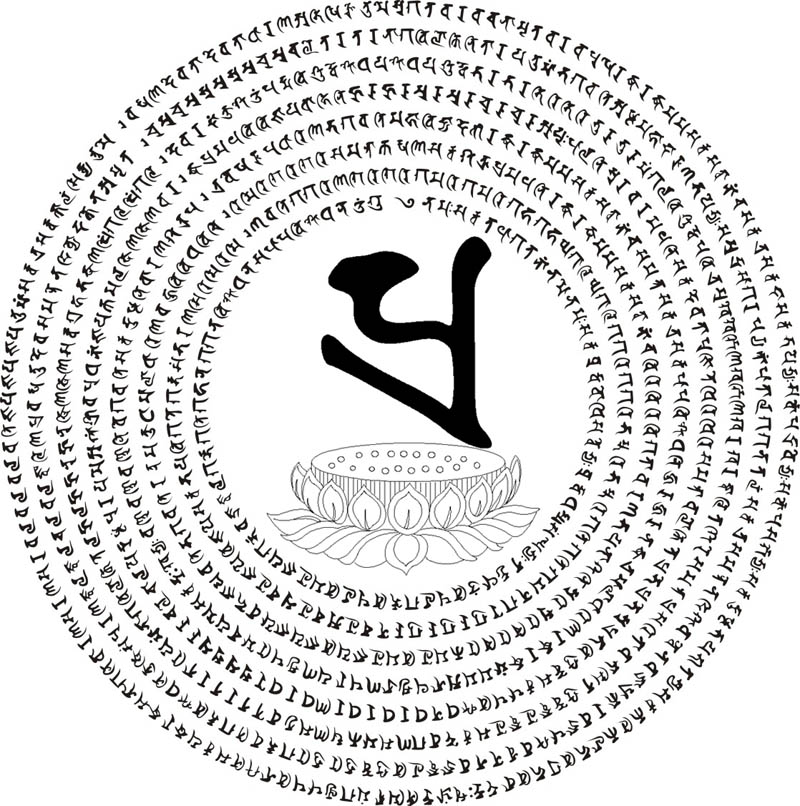 宝茄雷龙楞严咒吊坠全文六字真言大随求咒梵文钨金钢钛钢项链挂件车挂