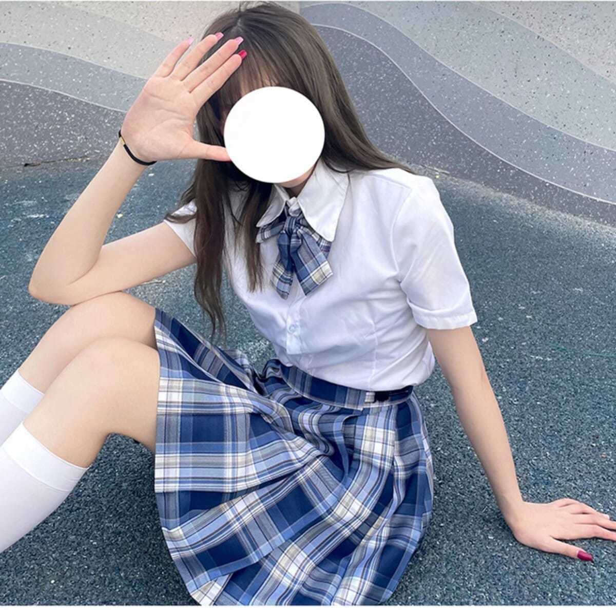 iyzr 胖妹妹大码jk制服加肥加大胖mm大码 咩啊jk制服原创正版全套