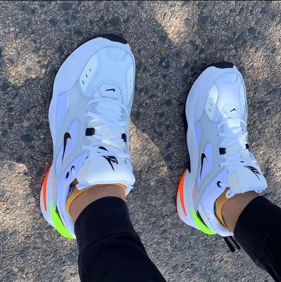 m2k老爹鞋纯原tekno宇航员白银复古白蓝大勾男女休闲跑步鞋 m2k 灰白