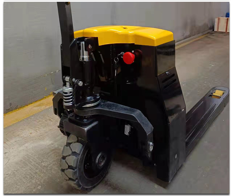 路途 沪牛全电动越野液压搬运车大爬坡叉车3吨工地托盘车冷库电动地牛