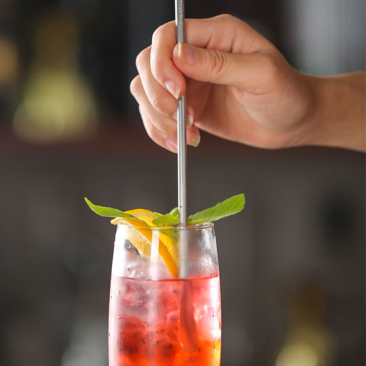 不锈钢鸡尾酒调酒棒 咖啡奶茶长柄搅拌勺 奶茶冰勺 玫瑰金色