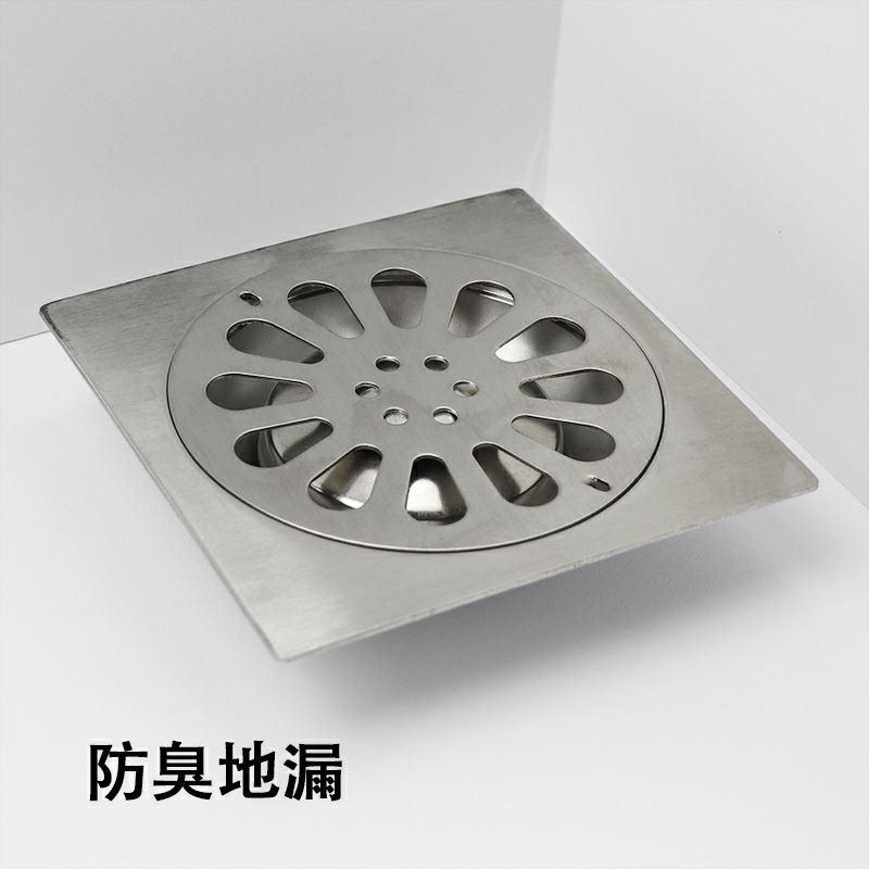 20cm庭院不锈钢大号110160管地漏大尺寸6寸200加厚防臭直通阳台4寸120